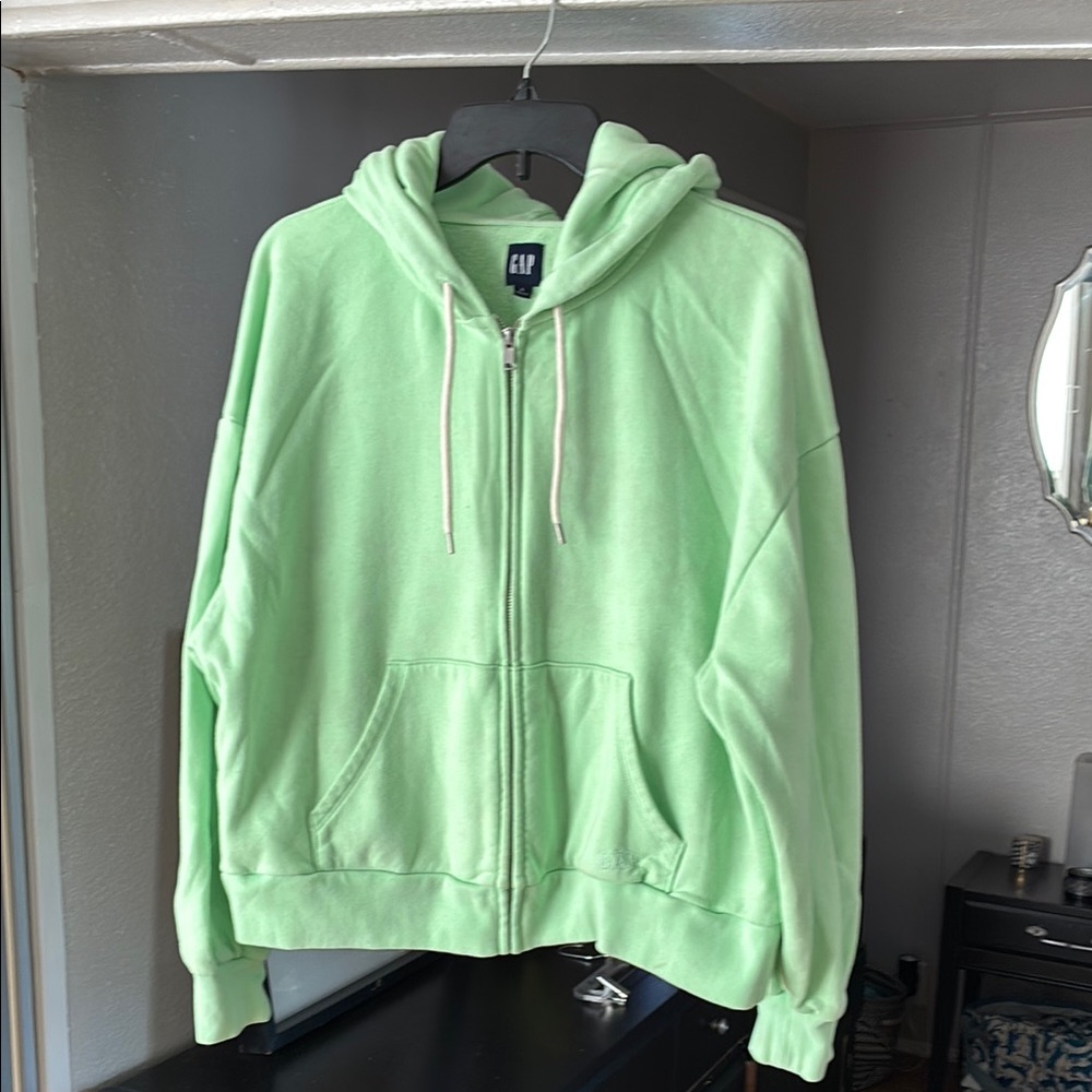 GAP Mint Green Casual Hoodie